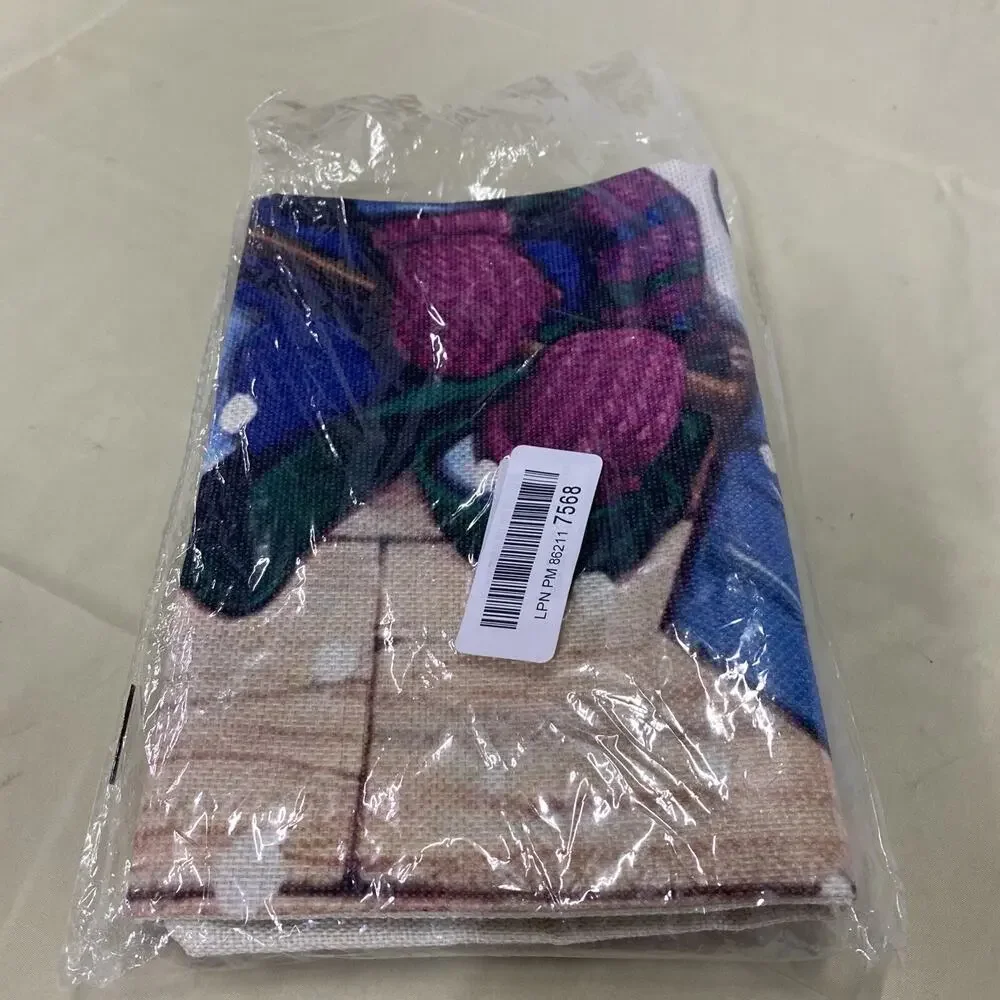 Snowman Pillow Cover Painted Canvas Zipper Winter Christmas Holiday 18x18” NIP